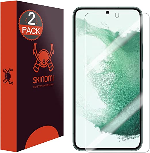 Skinomi Screen Protector Compatible with Samsung Galaxy S23 Plus 5G Works with Fingerprint Scanner (2-Pack) Clear TechSkin TPU Anti-Bubble HD Film