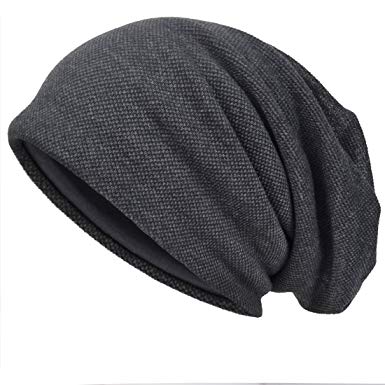 VECRY Men Slouch Hollow Beanie Thin Summer Cap Skullcap