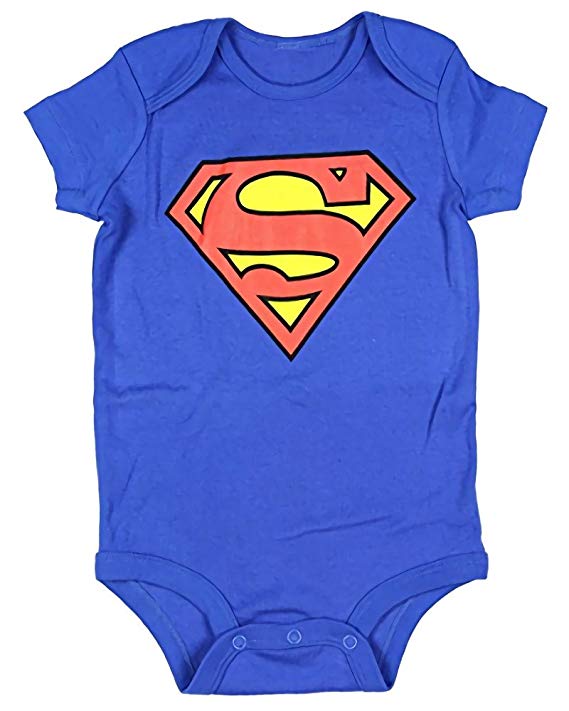 Bioworld DC Comics Superman Infant Snap Onesie