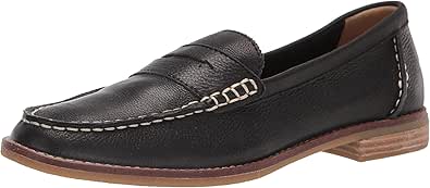 Sperry Ladies Footwear Women's SEAPORT PENNY Loafer, NEW BLACK, 9