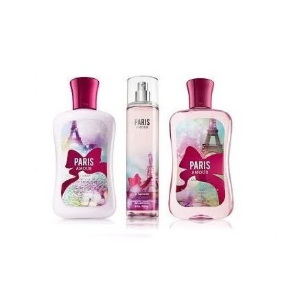 Bath & Body Works Signature Collection PARIS AMOUR Gift Set Body Lotion ~ Shower Gel & Fragrance Mist