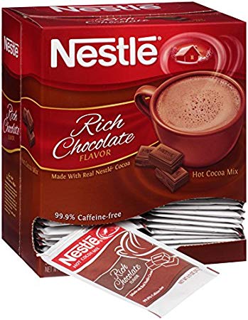 Nestle Hot Chocolate Mix, Hot Cocoa, Rich Chocolate Flavor, Made with Real Cocoa, 0.71 oz Packets (Pack of 50)