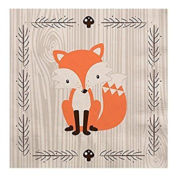 Woodland Creatures - Baby Shower or Birthday Party Luncheon Napkins (16 count)