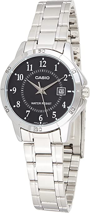 Casio Women's LTP-V004D-1B Stainless Steel Analog Watch