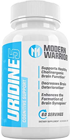 Modern Warrior Uridine 5, 60 Veggie Capsules (Monophosphate Disodium Salt) 300mg