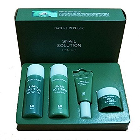 Nature Republic Snail Solution Trial Kit (4 items) Basic Skin Care Travel Kit