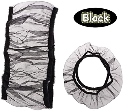 Bonaweite Mesh Bird Seed Catcher, Birds Cage Net Cover, Soft Nylon Skirt with Adjustable Drawstring