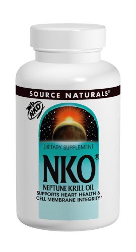 Source Naturals NKO Neptune Krill Oil 500mg, Supports Heart Health & Cell Membrane Integrity, 120 Count