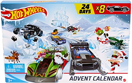 Hot Wheels Advent Calendar 24 Day Holiday Surprises with Cars and Accessories Ages 3 and Older