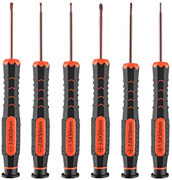 Small Screwdriver Set, XBRdepot Flathead and Phillips Precision Magnetic Screwdrivers Set for Micro Tiny Screws (Screwdriver for Tiny Screws)