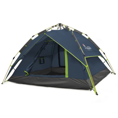 Mountaintop Outdoor 2-3 Person Camping Tent/Backpacking Tents with Carry Bag, Automatic 3 Season Tents for Camping Hiking