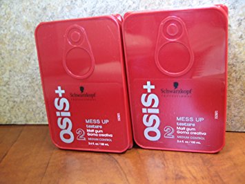 Schwarzkopf Osis Mess up Texture 2 Medium Control 3.4oz (Set of 2)