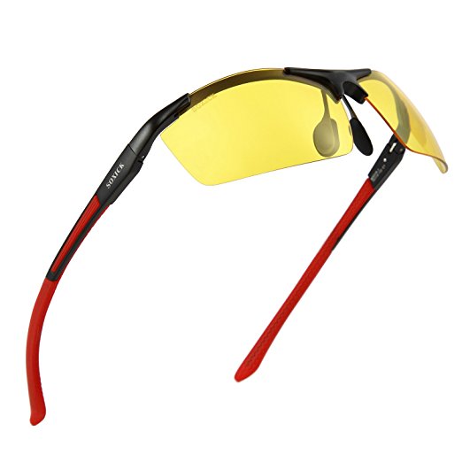 Men's HD Polarized Night Driving Glasses Anti Glare Soxick Night View Sports
