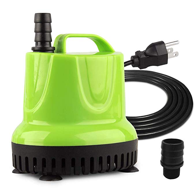 FREESEA Small Submersible Water Pump for Pond, Aquarium, Hydroponics, Fish Tank Fountain with 5.9ft Power Cord