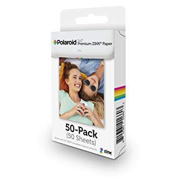 Polaroid 2x3 inch Premium Zink Photo Paper (Pack of 50)