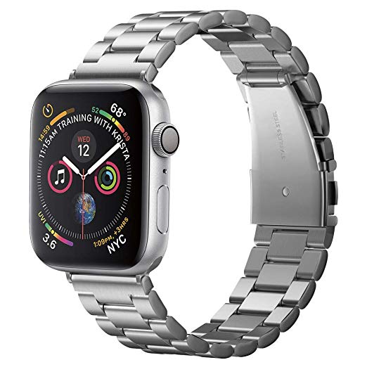 Spigen Modern Fit Designed for Apple Watch Band for 42mm/44mm Series 4/Series 3/Series 2/1/Original(2015) - Silver