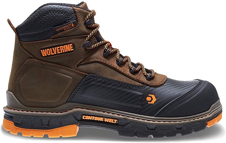 Wolverine Men's Overpass 6" Composite Toe Waterproof Work Boot