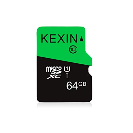 KEXIN 64GB Micro SD Card TF Card Micro SDXC UHS-I Memory Card Class 10 64 GB High Speed Micro Memory Card, C10, U1