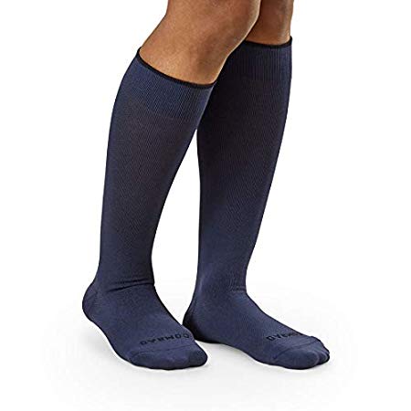 COMRAD Compression Socks for Women & Men with True Graduated Compression™ - Circulation Socks for Travel, Medical Conditions, Pregnancy, and Athletics (15-25 mmHg, Marine Blue, Large)