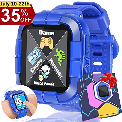 Dreamoo [1.5" New Version] Kids Game Smart Watch for Boy Girl, 2019 New School Touch Screen Camera Pedometer Alarm Wrist Watch Holiday Birthday Electronic Learning Gift