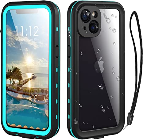 iPhone 13 Waterproof Case -iPhone 13 Full Body 360° Protective Case Shockproof Dustproof IP68 Waterproof Phone Case for iPhone 13 with Built in Screen Protector (Blue)