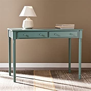 Pemberly Row 2 Drawer Writing Desk in Agate Green