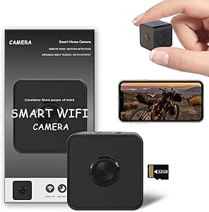 Indoor Camera -1080P Hidden Camera - Nanny Cam - Best Mini Camera - WiFi Wireless Camera - Live Video Recorder with Night Vision - Surveillance Camera Full HD