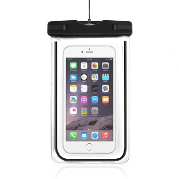 [2016 New Release] Almondcy IPX8 Waterproof Case, Universal Durable Underwater Dry Bag, Touch Responsive Transparent Windows, Watertight Sealed System for iphone 6s, 6s plus, 6, 6 plus, 5, 5s, SE, Samsung Galaxy S6/S6 Edge /S5/S7/S7 Edage, Samsung Note 3, 2 and Other Smartphone; Waterproof Bag for Boating/Hiking/Swimming/Diving