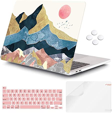iCasso MacBook Pro 13 inch Case 2020 Release A2338 M1 A2251 A2289, Plastic Hard Shell Case Protective Cover & Keyboard Cover Compatible Newest MacBook Pro 13 inch with Touch Bar - Abstract Scenery