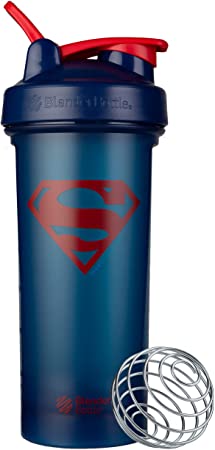 BlenderBottle Justice League Classic V2 Shaker Bottle Perfect for Protein Shakes and Pre Workout, 28-Ounce, Superman