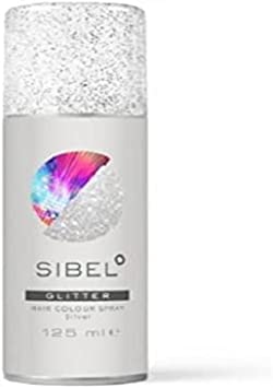 Sibel Glitter Hair Colour Spray, Silver, 0.174989 kg