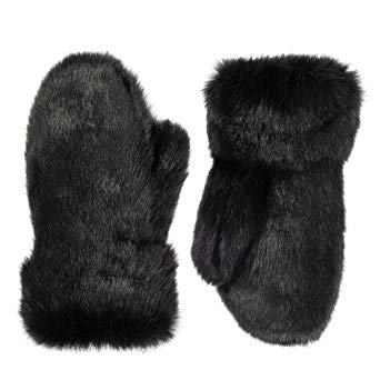 Futrzane Winter Gloves Women Men Mittens Made Of Rabbit Faux Fur