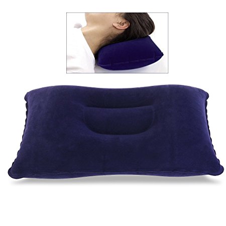 NUOLUX Inflatable Pillow, Travel Pillow, Camping Pillow Inflatable for Outdoor Activities DarkBlue