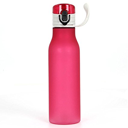 Amazing Camel 17oz Leak-proof Sports Water Bottle with Lid-lock PBA Free (Rose)