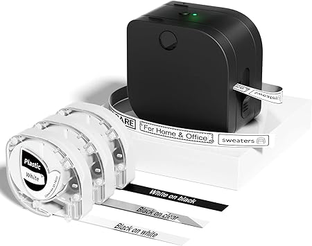 Phomemo Label Maker Machine with Tape - P12 Pro Label Makers with Multiple Fonts, Stickers, Mini Label Maker Compatible with Iron-on, Paper, Plastic Label Tape, Perfect for Home Office, Rechargeable