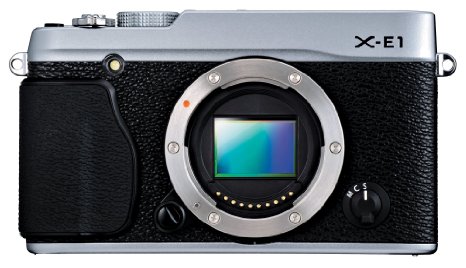 Fujifilm X-E1 16.3 MP Compact System Digital Camera with 2.8-Inch LCD - Body Only (Silver)