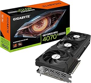 GIGABYTE GeForce RTX­­ 4070 Ti Super WINDFORCE MAX OC Graphics Card - 16GB GDDR6X, 256bit, PCI-E 4.0, 2655MHz Core Clock, 3 x DisplayPort 1.4a, 1 x HDMI 2.1a, NVIDIA DLSS 3, GV-N407TSWF3MAX OC-16GD