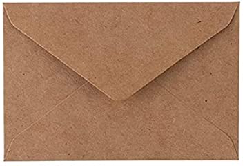 5" x 7" Kraft Envelopes 100 Pack Brown Envelopes for Wedding, Graduation, Baby Shower, Greeting Card