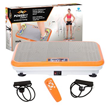 Power Fit Platform Fitness Plate - Full Body Vibration Machine - Exercise Workout Gym Trainer