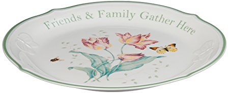 Lenox Butterfly Meadow "Friends & Family Gather Here" 12" Platter