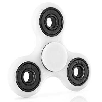 Worldov Tri-Spinner Fidget Toy, Hand Spinner - Helps Focusing - for Extremely Fast and Long Spin Times – ABS, Non 3D