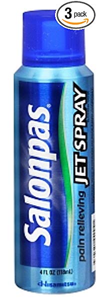 Salonpas Pain Relieving Jet Spray 4 oz (Pack of 3)