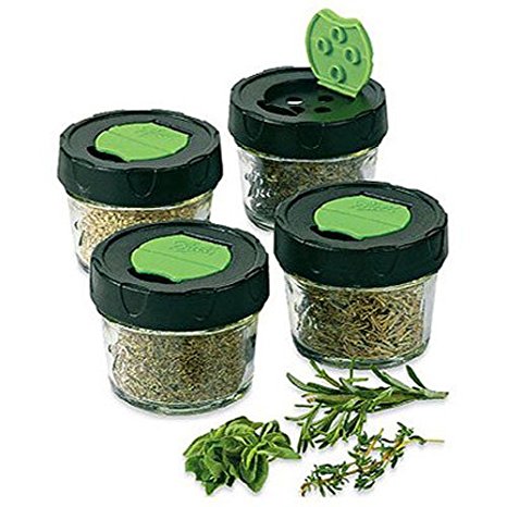JARDEN HOME BRANDS 1440010744 Dry Herb Jars, 4-Ounce, 4-Pack