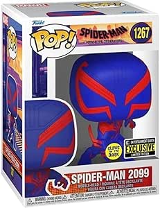 Funko Pop! Movies: Spider-Man Across the Spider-Verse 2099 Glow-in-the-Dark Pop! Vinyl Figure – Entertainment Earth Exclusive, (FUN68370)