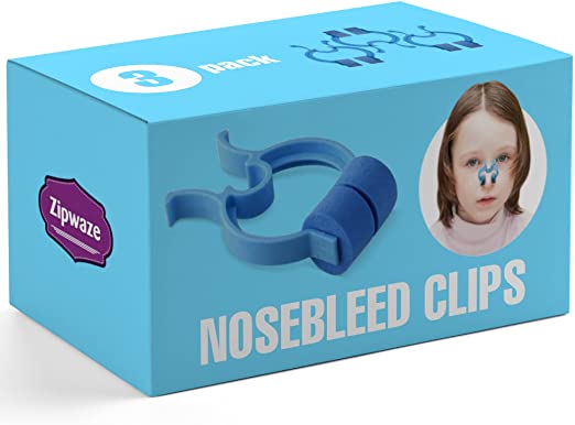 Zipwaze Stop Nosebleeds Epistaxis Clips Nose Bleed Stopper Nasal Clip Treatment 3 Pack