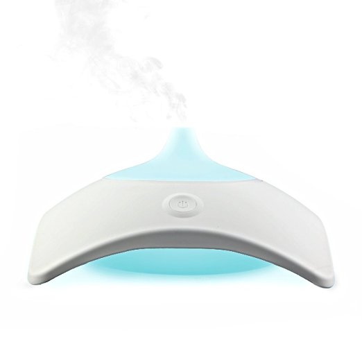 ZAQ Mirage Essential Oil Diffuser LiteMist Ultrasonic Aromatherapy With Ionizer and Color-Changing Light - 150 ML Capacity