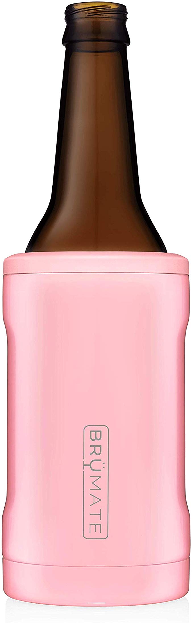 BrüMate Hopsulator BOTT'L Double-walled Stainless Steel Insulated Bottle Cooler for 12 Oz Bottles (Blush)