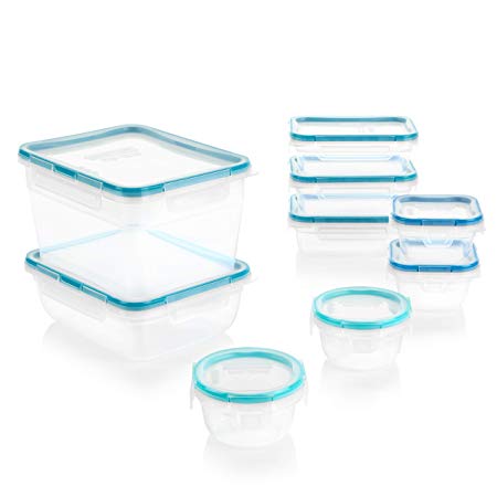 Snapware Total Solution Plastic Food Storage Container Set (18-Piece)