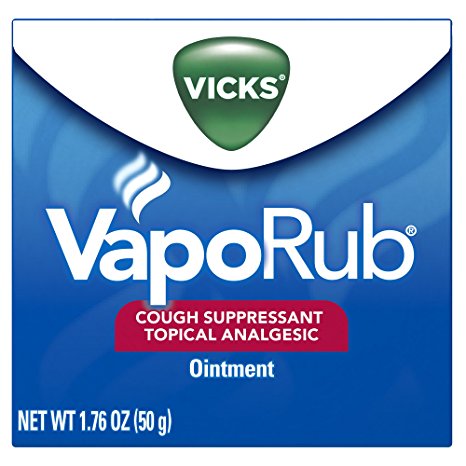 Vicks VapoRub Soothing Chest Rub Cough Suppressant Ointment,1.76 Oz