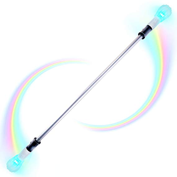 Flowtoys lumina twirl baton v2 LED Light Up Twirling Baton - Silver